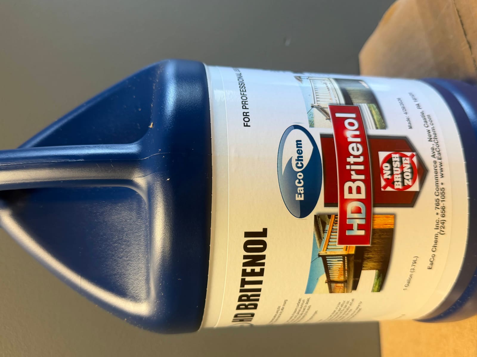 EaCo Chem HD Britenol gallon jug